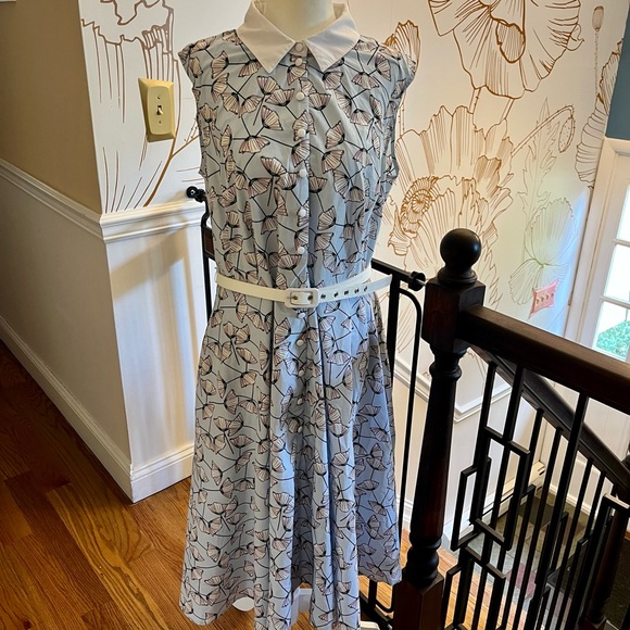Unique Vintage Dresses Floral Button Down Collared Dress From Uniq